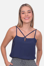 Cargar imagen en el visor de la galería, Blusa Shangai Azul Navy