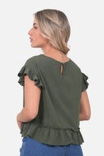 Cargar imagen en el visor de la galería, Blusa Karol Verde Militar