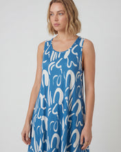 Cargar imagen en el visor de la galería, Vestido Greicy - Azul Hortencia