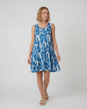 Cargar imagen en el visor de la galería, Vestido Greicy - Azul Hortencia