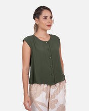 Cargar imagen en el visor de la galería, Blusa Jaipur Verde Militar