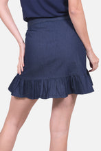 Cargar imagen en el visor de la galería, Falda Octavia Azul Navy