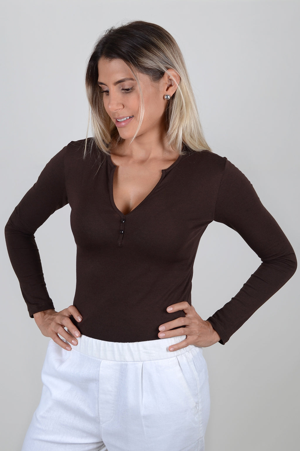 Basica Mujer Fresa Cafe