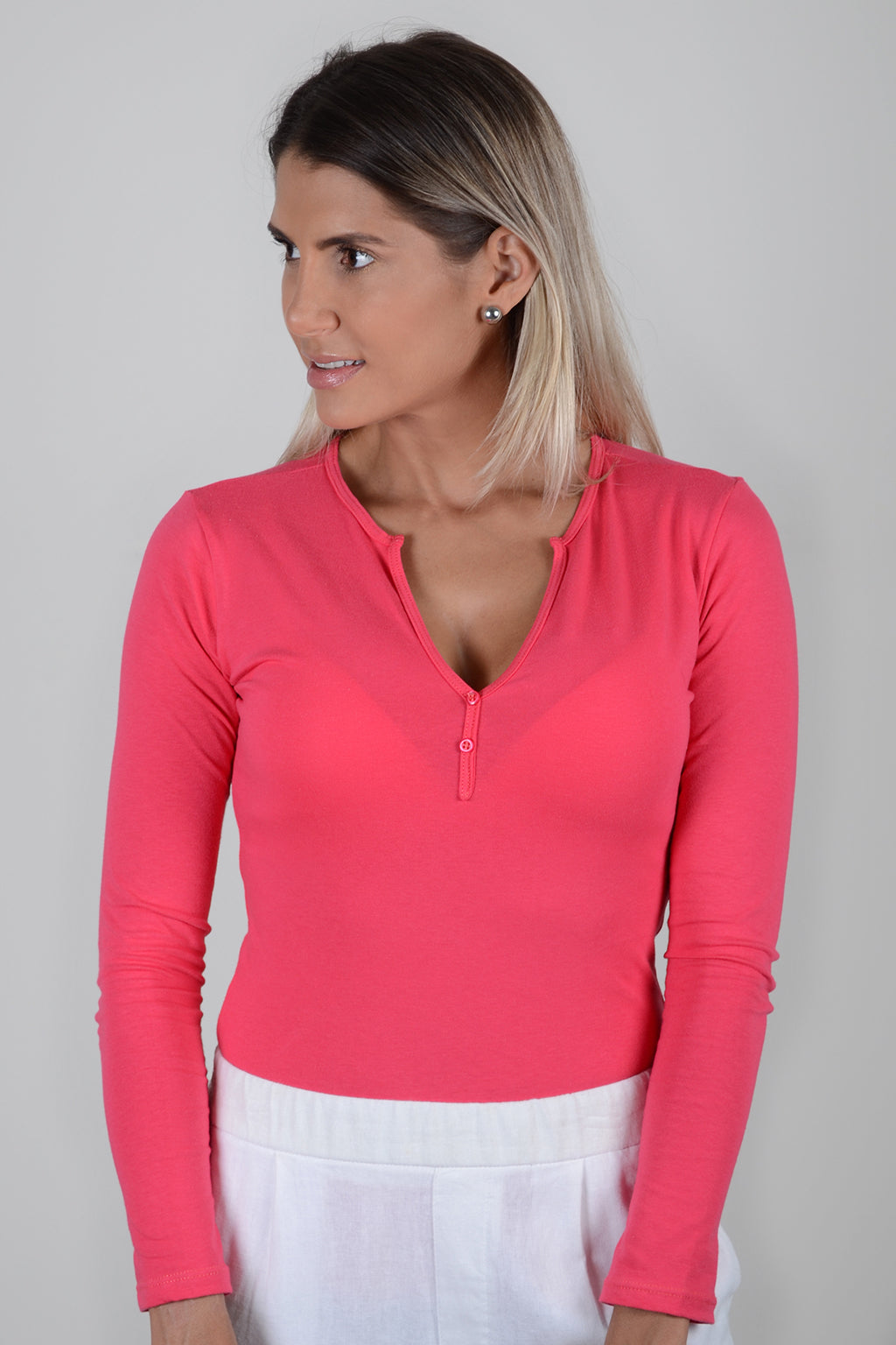 Basica Mujer Fresa Coral