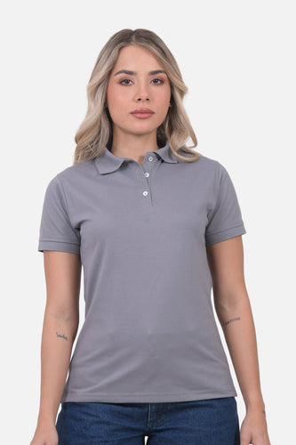 Polo Mujer Gris Claro