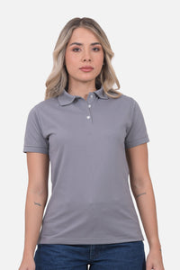 Polo Mujer Gris Claro