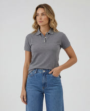 Cargar imagen en el visor de la galería, Polo Mujer Negro Jaspe
