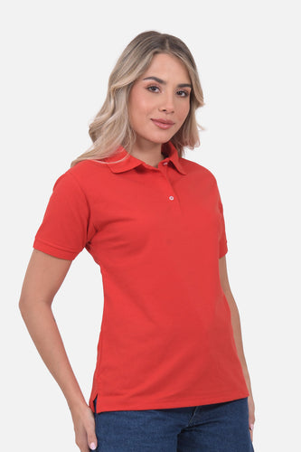 Polo Mujer Rojo Escarlata