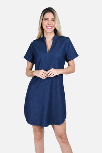 Vestido Jiron Azul Navy