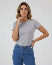 Cargar imagen en el visor de la galería, Camiseta Mujer Cuello Redondo Gris Jaspe

