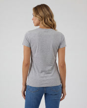 Cargar imagen en el visor de la galería, Camiseta Mujer Cuello Redondo Gris Jaspe
