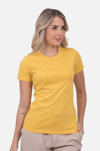 Camiseta Mujer Cuello Redondo Maiz