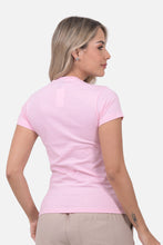 Cargar imagen en el visor de la galería, Camiseta Mujer Cuello Redondo Rosada
