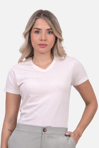 Camiseta Mujer Cuello V Curuba