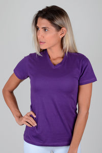 Camiseta Mujer Cuello V Uva