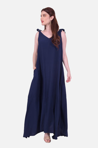 Vestido Adelaida Azul Navy