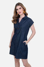 Cargar imagen en el visor de la galería, Vestido Merced Azul Navy
