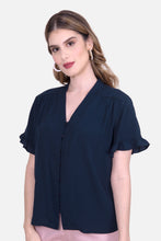 Cargar imagen en el visor de la galería, Blusa Ana - Azul Navy
