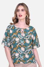 Cargar imagen en el visor de la galería, Blusa Cleotilde - Petroleo
