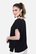 Cargar imagen en el visor de la galería, Blusa Mabel - Negra

