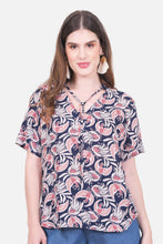 Cargar imagen en el visor de la galería, Blusa Eugenia - Azul Navy
