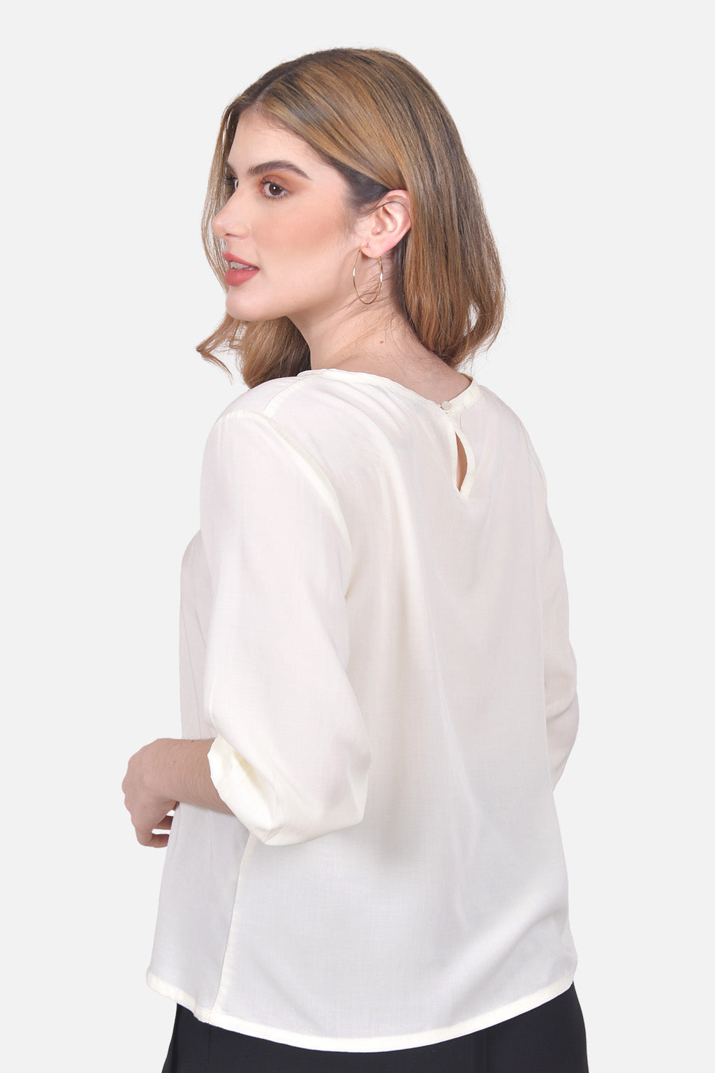 Blusa Berta Crudo Oscuro