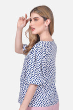 Cargar imagen en el visor de la galería, Blusa Maya Azul Navy
