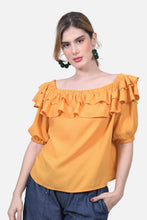 Cargar imagen en el visor de la galería, Blusa Frida Mostaza Claro
