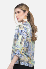 Cargar imagen en el visor de la galería, Blusa Elsa Azul Hortencia
