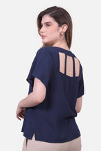 Cargar imagen en el visor de la galería, Blusa Asia Azul Navy
