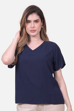 Cargar imagen en el visor de la galería, Blusa Asia Azul Navy
