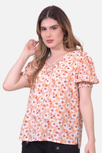 Cargar imagen en el visor de la galería, Blusa Daria Naranja
