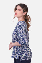 Cargar imagen en el visor de la galería, Blusa Febe Azul Navy
