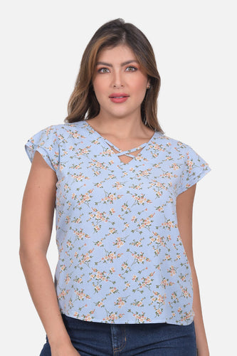 Blusa Libano Azul Claro