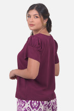 Cargar imagen en el visor de la galería, Blusa Moscu Vino
