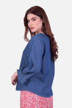 Cargar imagen en el visor de la galería, Blusa Camboya Azul Navy
