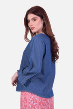 Cargar imagen en el visor de la galería, Blusa Camboya Azul Navy
