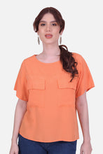Cargar imagen en el visor de la galería, Blusa Lanka Naranja
