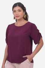 Cargar imagen en el visor de la galería, Blusa Venecia Vino
