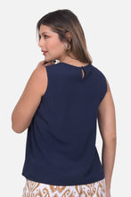 Cargar imagen en el visor de la galería, Blusa Valencia Azul Navy
