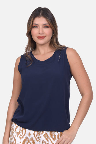 Blusa Valencia Azul Navy