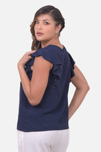 Cargar imagen en el visor de la galería, Blusa Veronica Azul Navy
