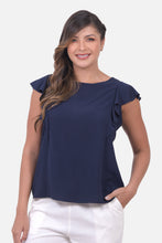 Cargar imagen en el visor de la galería, Blusa Veronica Azul Navy
