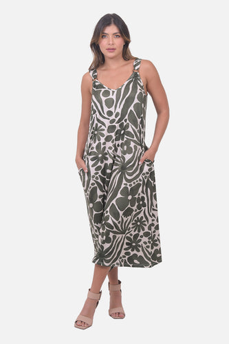 Vestido Madison Verde Militar