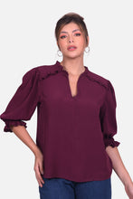 Cargar imagen en el visor de la galería, Blusa Cadiz Vino
