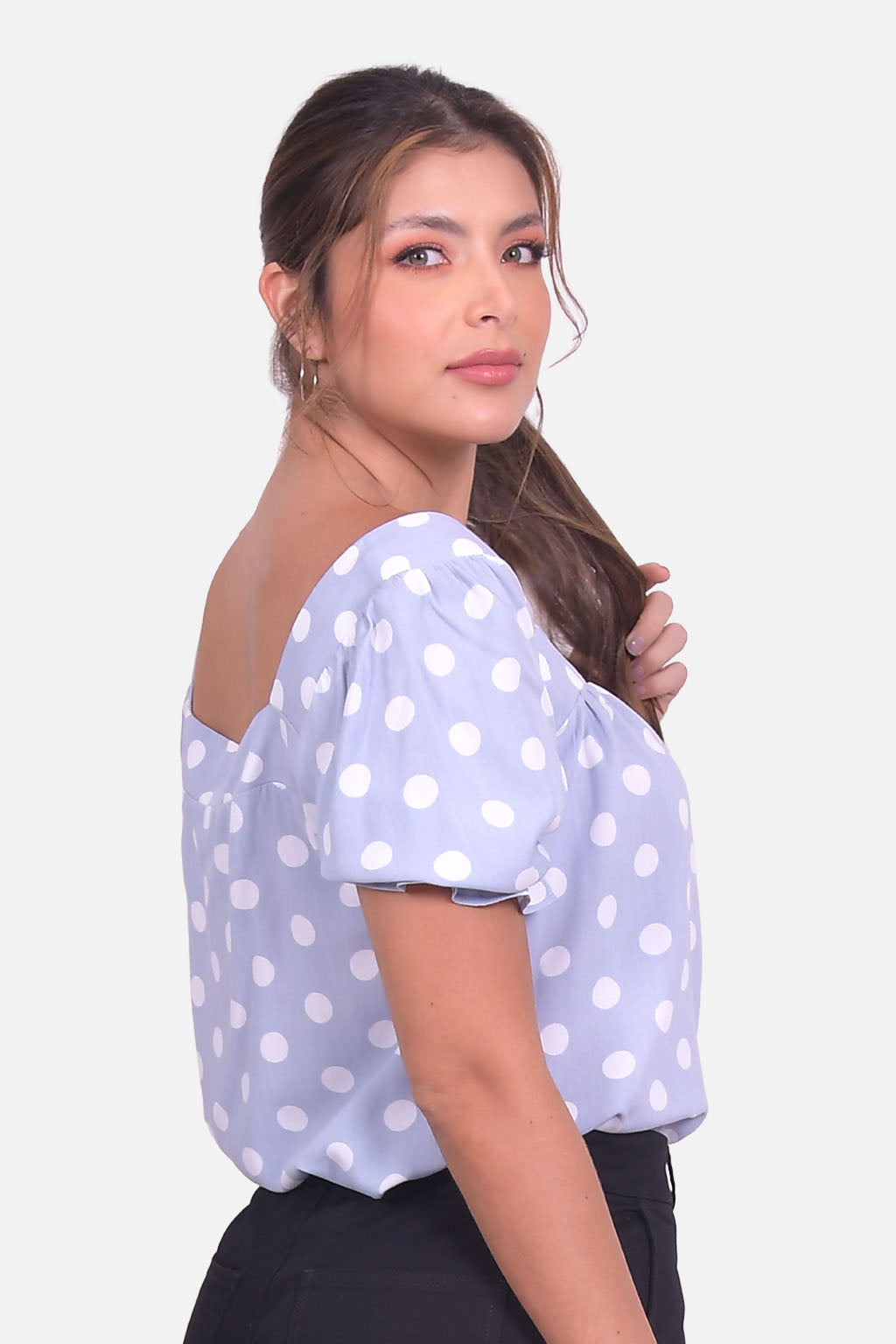 Blusa Espinela Azul Hortencia
