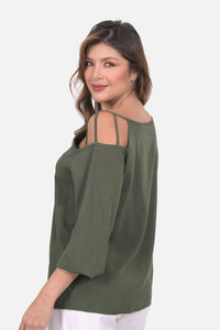 Blusa Amatista Verde Militar