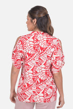 Cargar imagen en el visor de la galería, Blusa Marfil Roja
