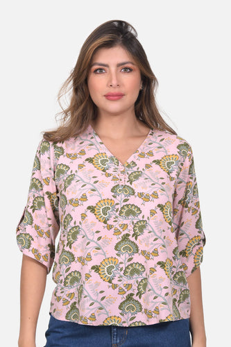 Blusa Giorgina Rosada