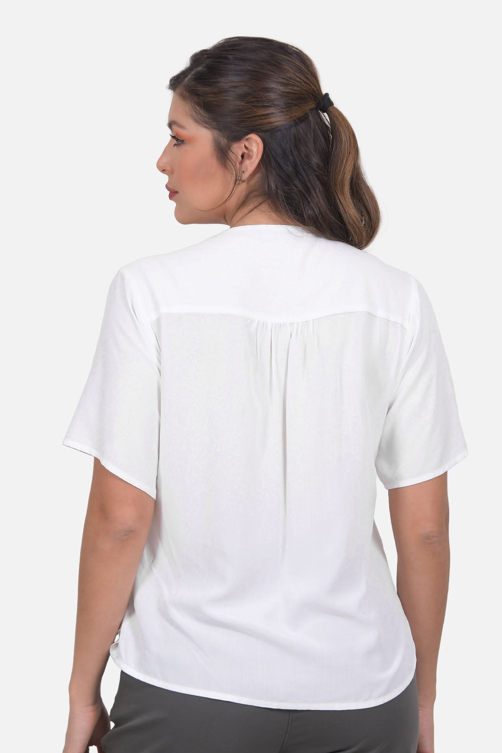 Blusa Flor Crudo